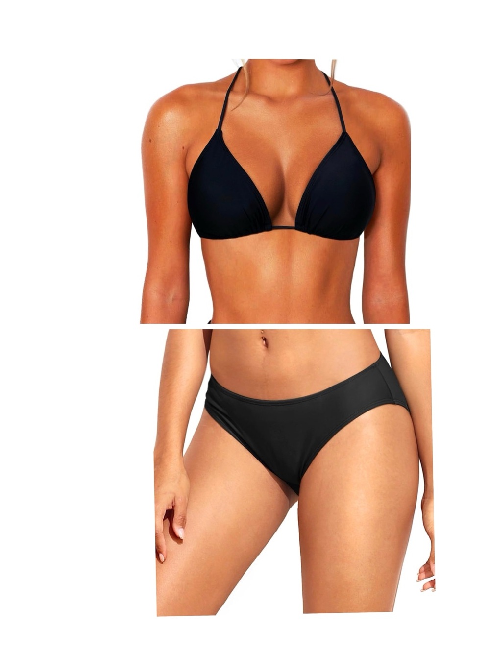 Bikini set with cocopear Top and temp me bottom bikini size M